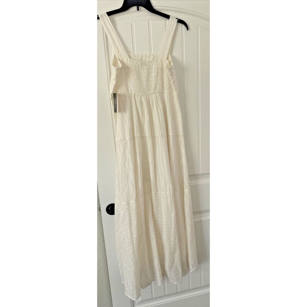Vince Camuto Women's Printed Square-Neck Smocked-Back Sleeveless Maxi Dress M - Picture 5 of 8